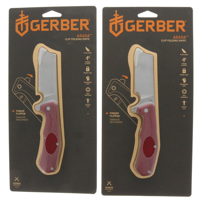 Gerber ##31-003924 Asada Cleaver Folding Knife Blade ~ 2-Pack