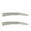 Case #00004 Brushed Stainless Steel Executive Lockback Pocket Knife ~ 2-Pack