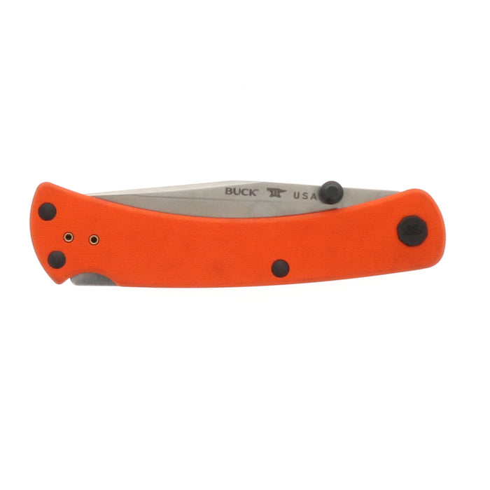 Buck Knives #110OR3-B 110 Slim Pro TRX S30V Folding Hunter Pocket Knive Orange G10 Handle