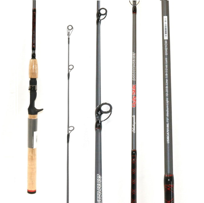 Shakespeare #USISCA701ML Ugly Stik Inshore Select 7' Medium Light Casting Rod