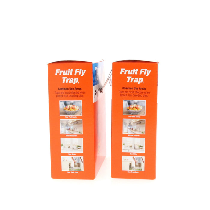 Terro T2502 Indoor/Outdoor Fruit Fly Traps ~ 2 Pack ~ 4 Traps Total