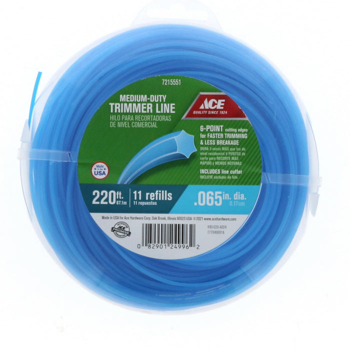 Ace Hardware #490-020-A024 Commercial Grade Trimmer Line .065" x 220'