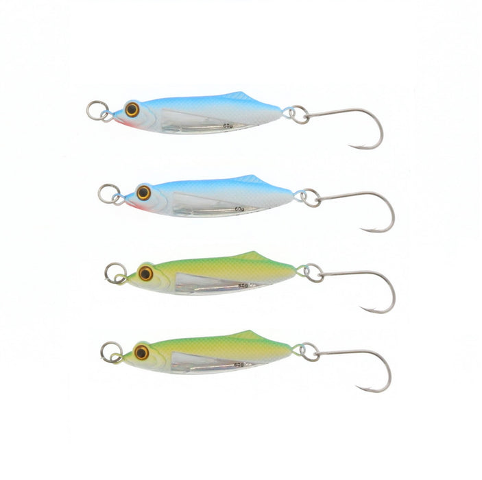 Braid Scud Jigs 2 oz Saltwater Lures ~ 4-Pack