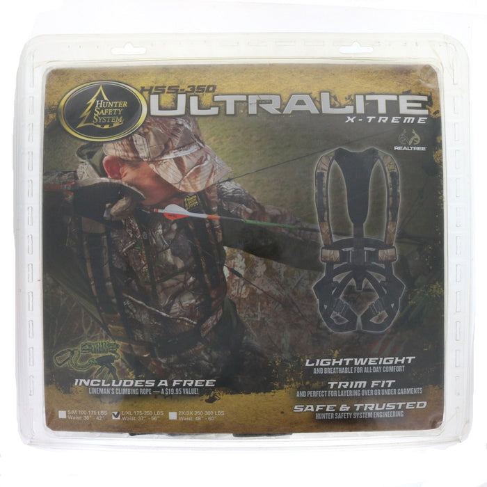 Hunter Safety System HSS-350 Ultralite X-treme Realtree Tree Stand Harness L/XL