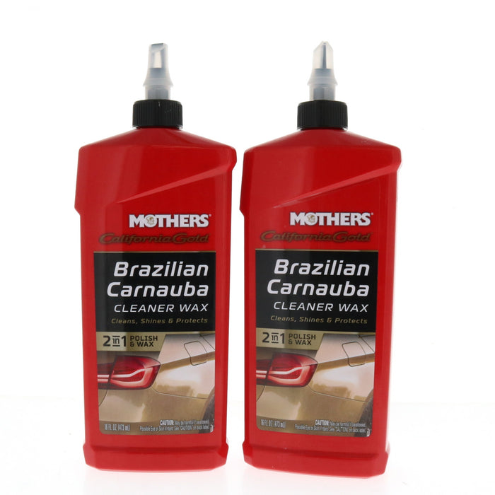 Mothers #05701 Car Auto Brazilian Carnauba Cleaner Wax 16oz ~ 2-Pack