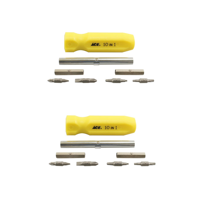 Ace Hardware #2094829 10-in-1 Screwdriver 8 in. ~ 2-Pack
