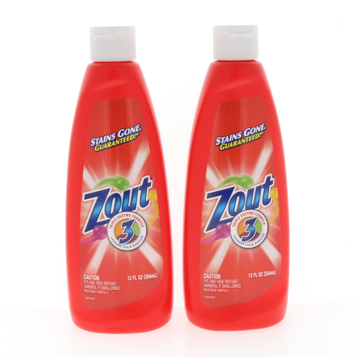 Zout #2855531 Unscented Laundry Stain Remover Liquid ~ 2-Pack ~ 24 oz Total