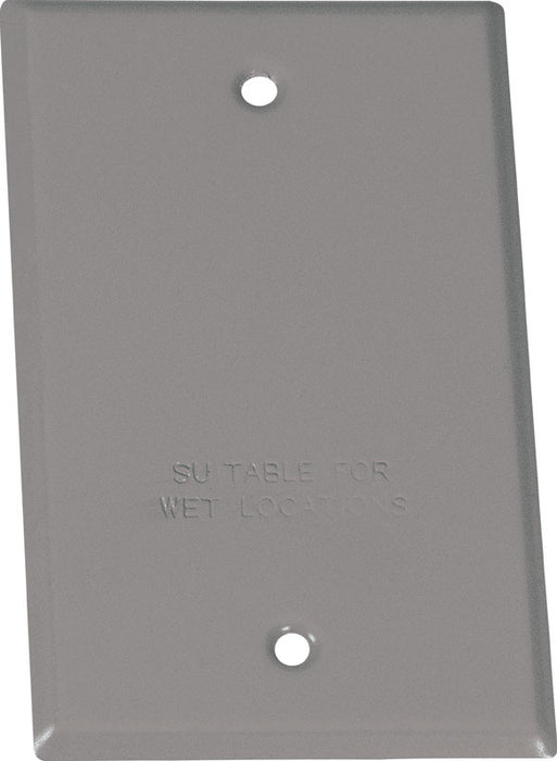 Sigma Engineered Solutions #14240 Rectangle Steel 1 Gang Flat Box Cover Gray ~ 4-Pack