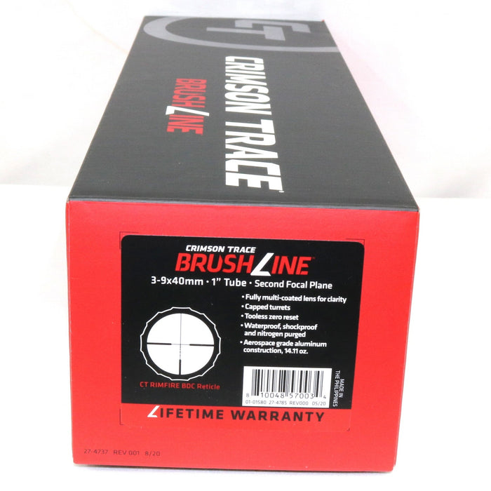 Crimson Trace #010580 Brushline 3-9x40mm 1" Tube