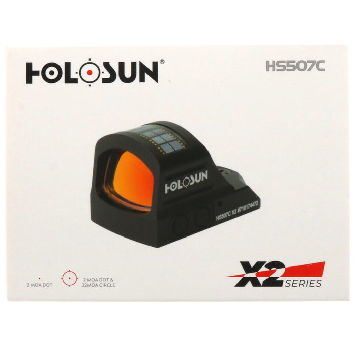 Holosun X2 Series 2 MOA Dot & 32MOA Circle ~ #HS507C X2