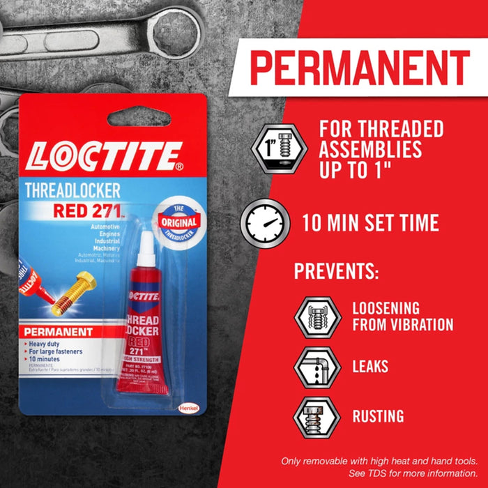 Loctite #209741 Threadlocker High Strength Threadlocker Liquid 0.2 oz ~ 2-Pack