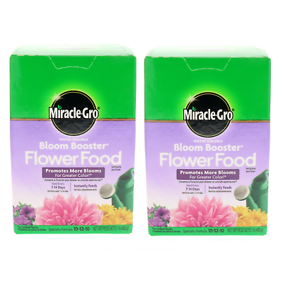 Miracle-Gro #7285505    Bloom Booster Flower Food 1lb ~ 2-Boxes
