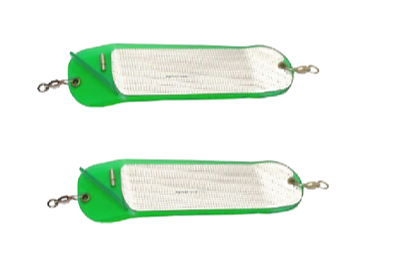 Pro-Troll #PC8-105 ProChip 8 Fin Flasher with EChip Glow Green 8-Inch ~ 2-Pack