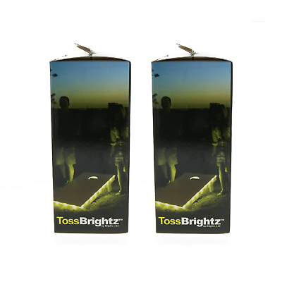 Brightz #A5441     TossBrightz LED Lights For Cornhole Bean Bag Game Gold ~ 2-Pack