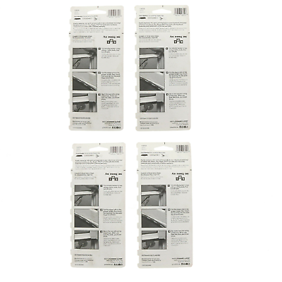 Prime-Line #T 8755 Replacement Pile Weather Strip White Doors Windows ~ 4-Pack