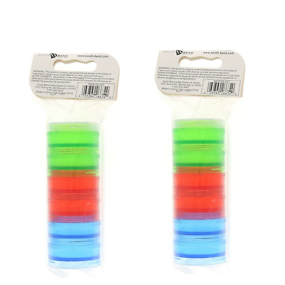 South Bend #SBPB158-AST Multi Color Stack Jars 1 1/2" Fishing ~ 2-Pack