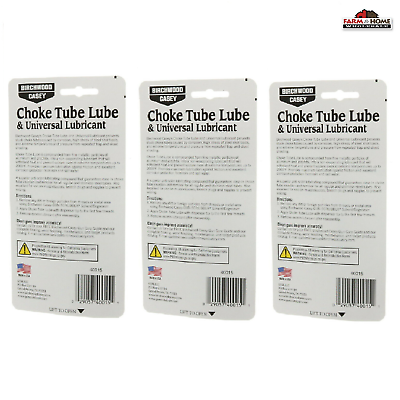 Birchwood Casey #40015 Choke Tube Universal Lube ~ 3-Pack