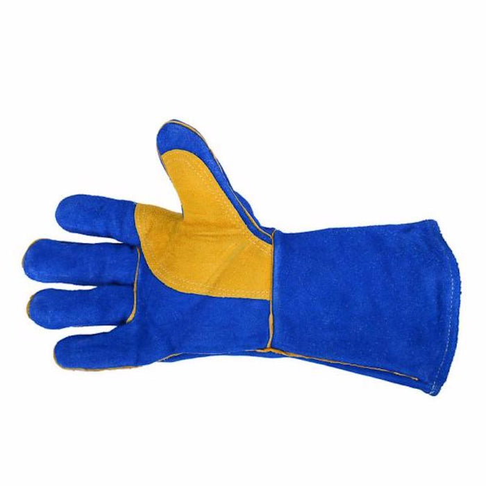 Forney #53423 13 in. Insulated Leather Welding Gloves Blue XL