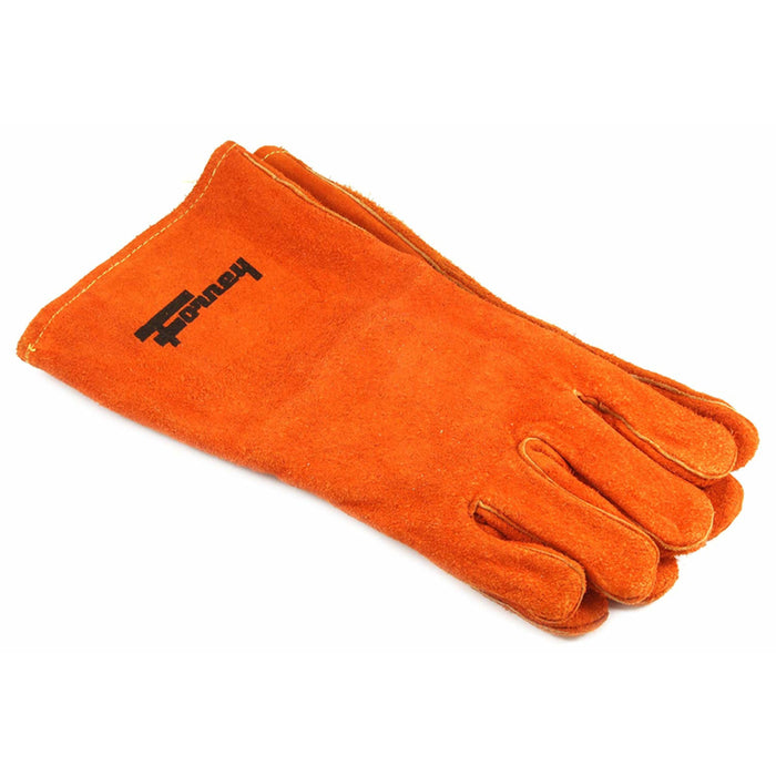 Forney #55206 14 in. Leather Welding Gloves Orange L