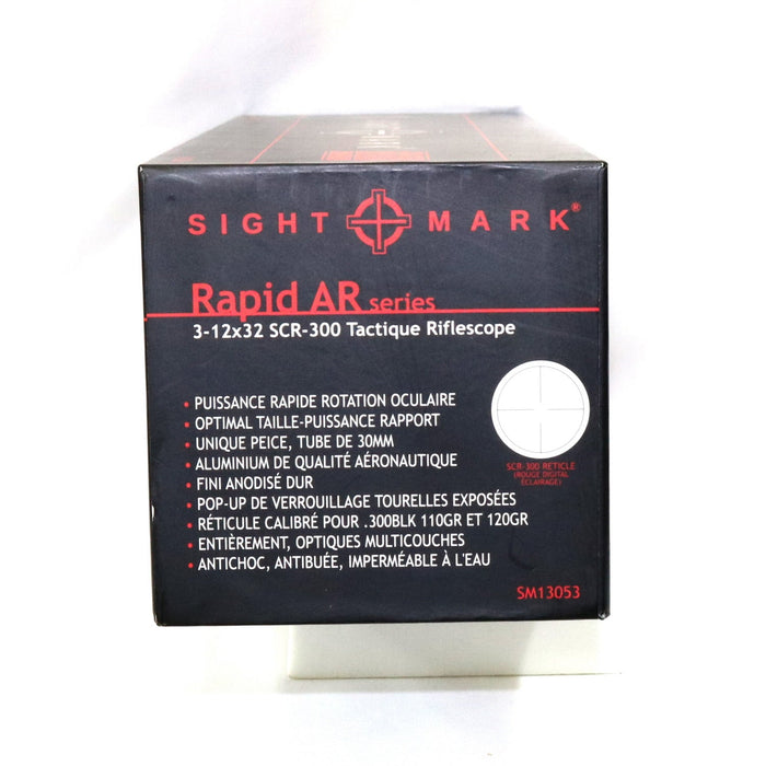 Sightmark Rapid AR Series 3-12x32 SCR-300 Tactical Riflesccope ~ #SM13053