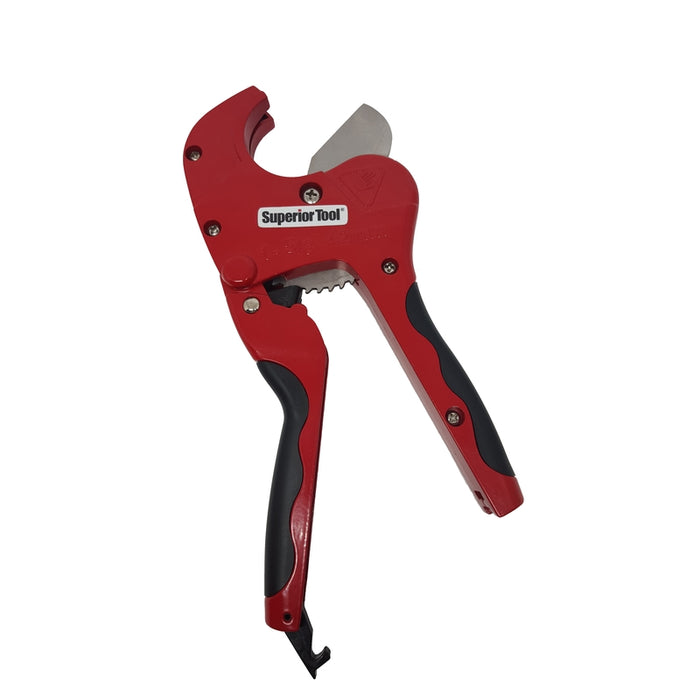 Superior Tool #37118 1-5/8" Ratcheting Pipe Cutter 10" L Black/Red 1 Piece