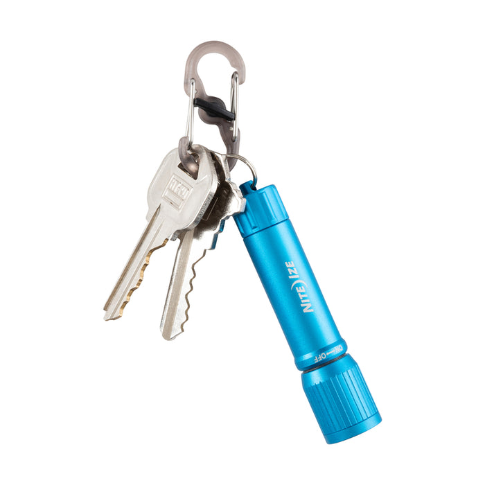 Nite Ize #R100F-03-R7 100 lm Blue LED Flashlight With Key Ring AAA Battery