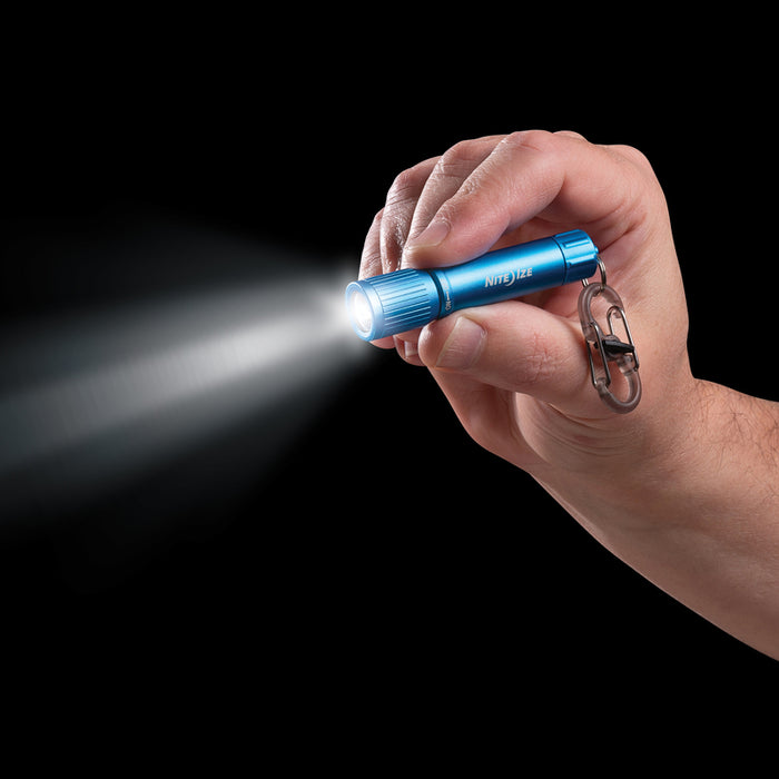 Nite Ize #R100F-03-R7 100 lm Blue LED Flashlight With Key Ring AAA Battery