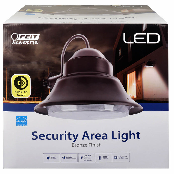 Feit Electric #73700 Dusk to Dawn Hardwired LED Bronze Security Light