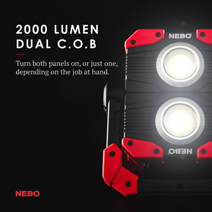 Nebo #NEB-WLT-0015 Omni 2K 2000 lm COB Rechargeable Handheld Work Light