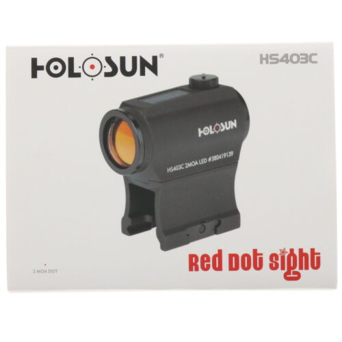 Holosun Red Dot Sight 2MOA Battery / Solar #HS403C