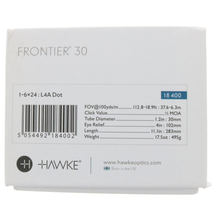 Hawke Frontier 30 L4A Dot Reticle 1-6x24 Rifle Scope ~ #18400