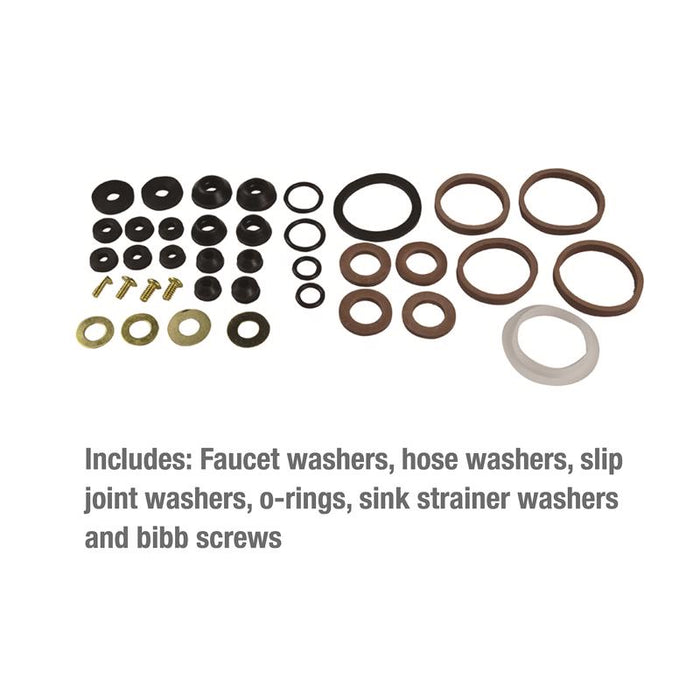 Ace Hardware #9DA0080817 Assorted in. D Rubber Washer Emergency Kit ~ 42 PER Package ~ 2-Packs ~ 84 Pieces TOTAL