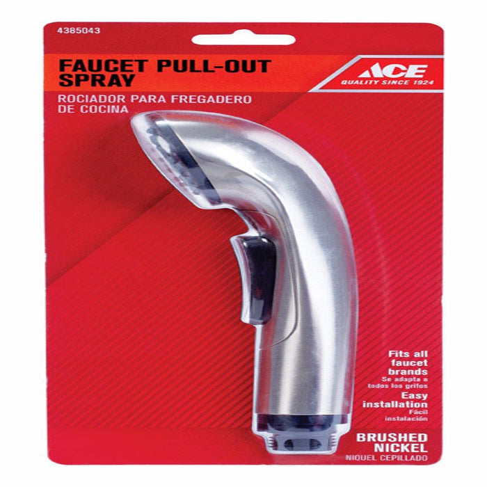 Ace #9DA0010409 Universal Brushed Nickel Kitchen Pullout Sprayer