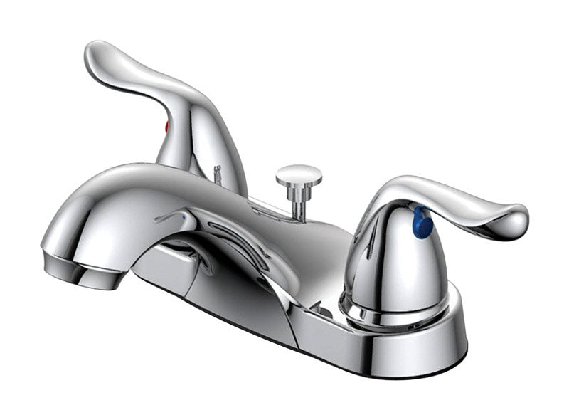 OakBrook #67499W-6101 Chrome Pop-up Bathroom Sink Faucet 4"