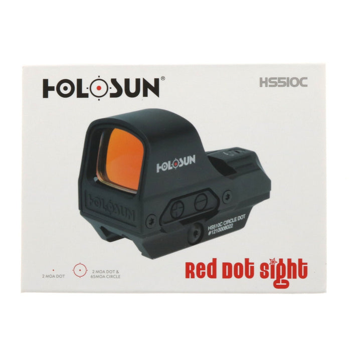 Holosun Red Dot Sight 2 MOA Dot & 65 MOA Circle ~ #HS510C