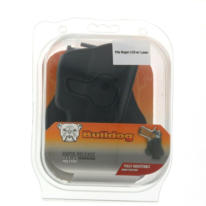 Bulldog #RR-LC9Z Rapid Release Polymer Paddle Holster Fits Ruger LC9 w/Laser Black