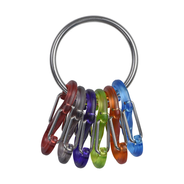 Nite Ize #KRG2-11-R3 KeyRing S-Biner 2.2 in. D Stainless Steel Assorted Key Ring ~ 2Pack