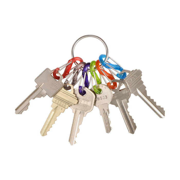 Nite Ize #KRG2-11-R3 KeyRing S-Biner 2.2 in. D Stainless Steel Assorted Key Ring ~ 2Pack