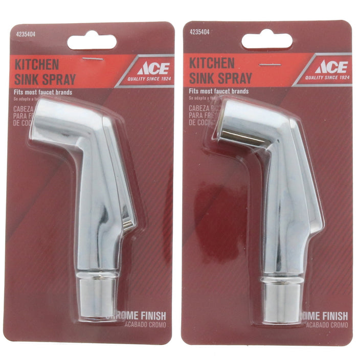 Ace Hardware #4235404 Kitchen Sink Spray Chrome ~ 2-Pack