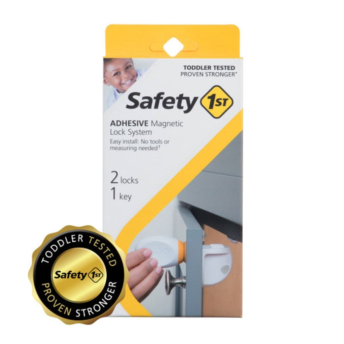 Safety 1st #HS292 White Plastic Magnetic Cabinet Locks ~ 3-Piece Set