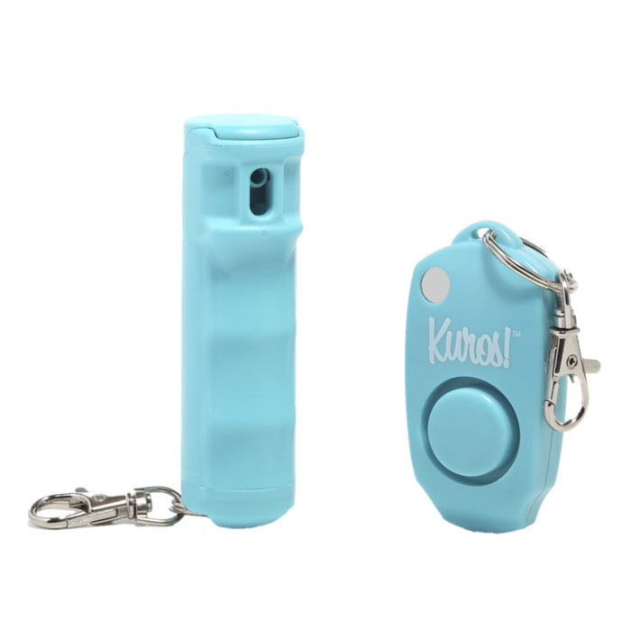 Mace Kuros #80557 Teal Aluminum/Plastic Pepper Spray & Personal Alarm ~ 2-Pack