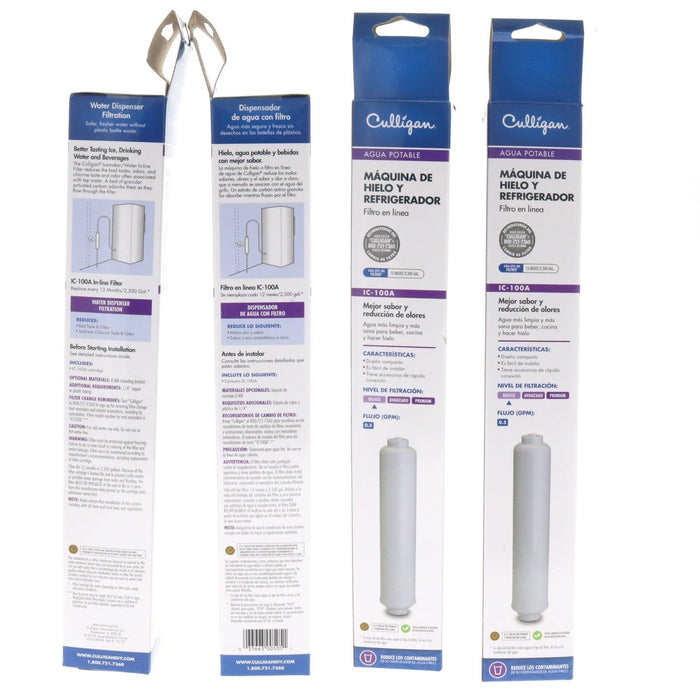 Culligan #IC-100A Basic Ice-Maker Refrigerator Water Filter IC-100A ~ 4-Pack