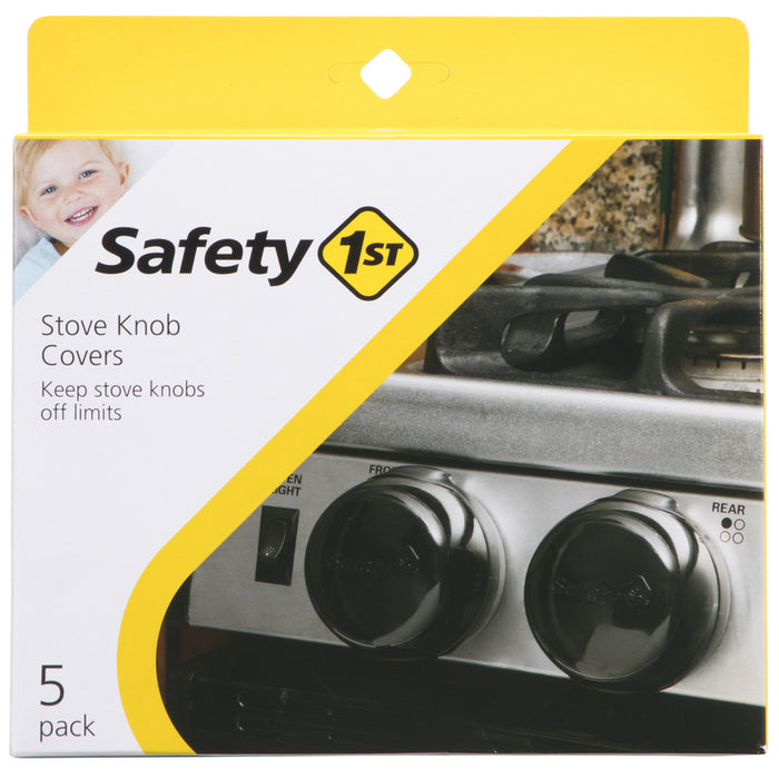 Safety 1st #HS147 Stove Knob Covers Black ~ 5-Pack