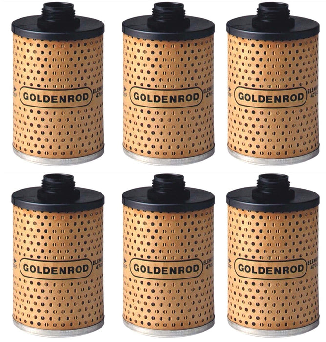 Goldenrod #470-5 Fuel Tank Filter Element Replacement Fuel Filters ~ 6-Pack