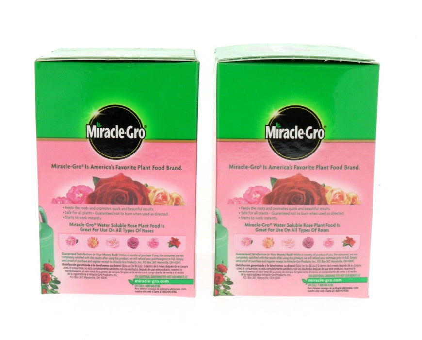 Miracle-Gro Rose Plant Food Granuals ~ 2-Pack ~ 3lbs Total