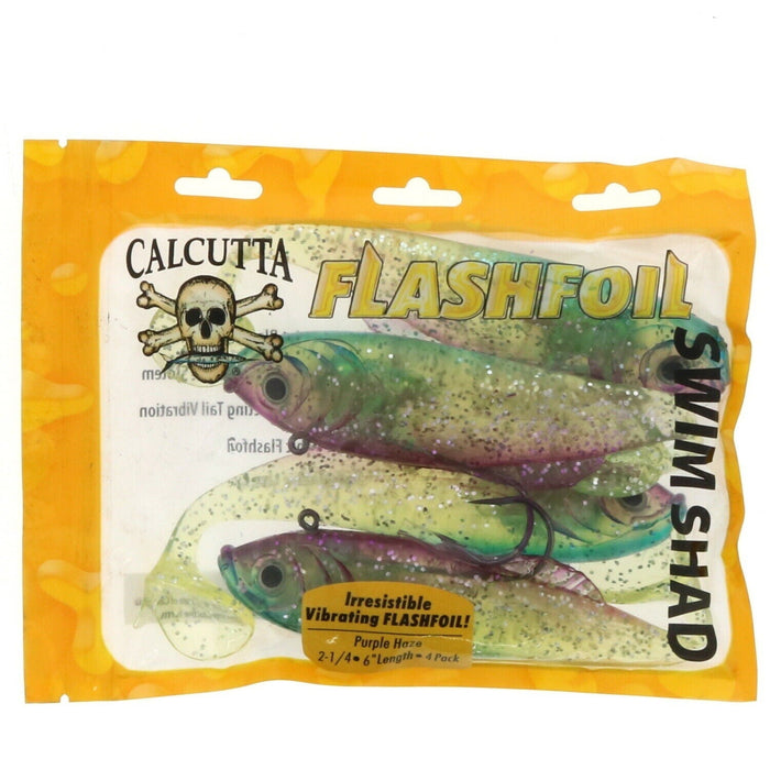 Calcutta Outdoors #2396-0037 Body Bait Lure Purple Haze 6" Length 2 1/4oz. ~ Pack of 4