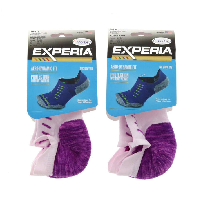 Thorlo #XCTU No Show Ankle Padded Running Socks Small ~ 2-Pack