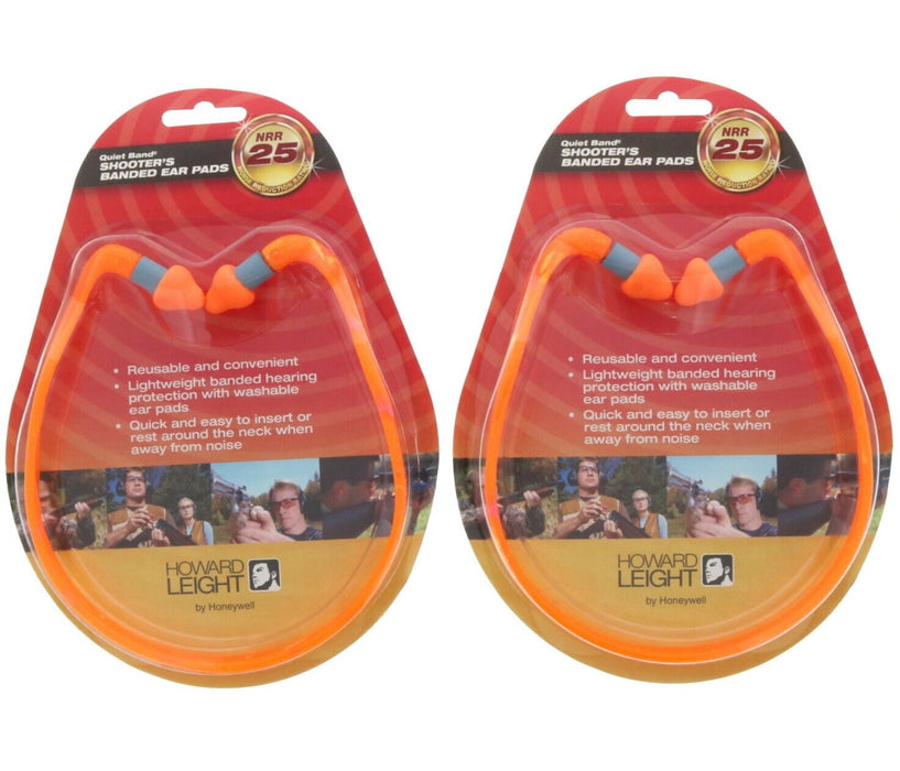 Howard Leight #R-01538 Shooters Banded Ear Pads Hearing Protection 25dB ~ 2-Pack