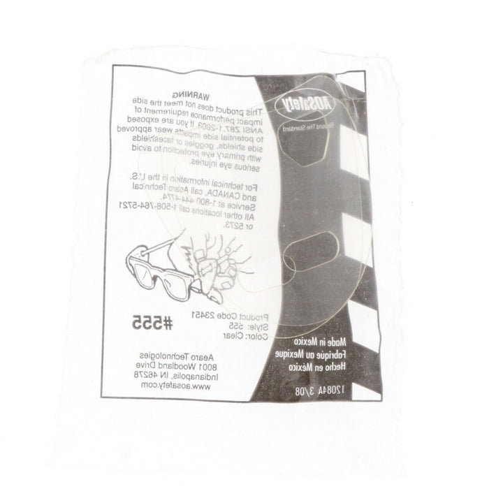 3M #23451-00030-20 Safety Glasses Side Shield Clear~ 5-Pack ~ 10 Side Shields Total