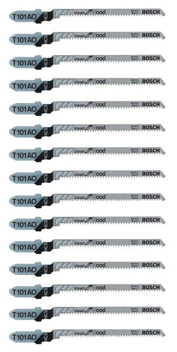 Bosch #T101AO Jig Saw Blades 20TPI T-Shank ~ 3-Pack ~ 15 Blades Total